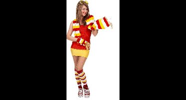 WILBERS KARNAVAL BV - Rood wit gele sport sokken voor vrouwen - 35-38 - Accessoires > Panty's en kousen