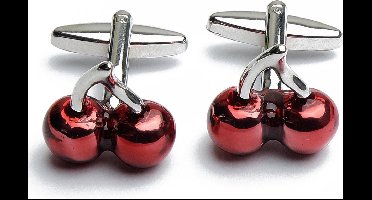 Manchetknopen - Kersen Rood Cherry Fruit Vruchten