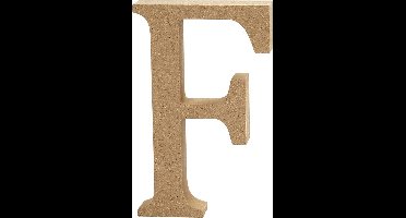 Letter, F, H: 13 cm, dikte 2 cm, 1 stuk