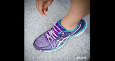Quick shoelaces - Met één hand veters strikken - NEON Green - Schoenveter met fixatie rond - Neon Groen