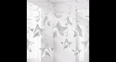 Amscan Swirls Zilver 60 Cm 30 Stuks