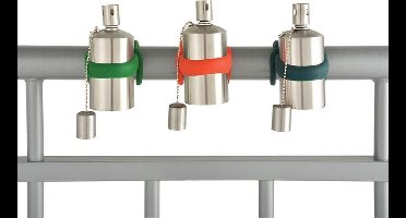 Balkon olielamp rvs 3 stuks