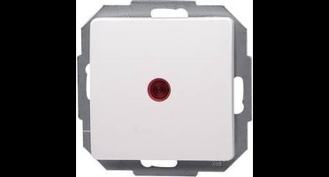 KOPP - Controleschakelaar - Paris HK05 - Inbouw - 1-voudig Enkel Schakelaar - Arctic Glans Wit