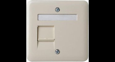 Peha centraalplaat voor modulair jack 1V creme