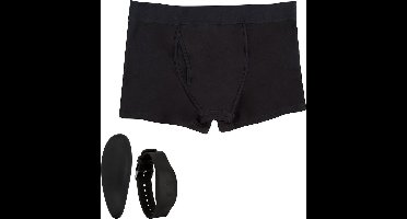 CalExotics - Remote Control Boxer Brief Set - Stimulator Zwart M/L