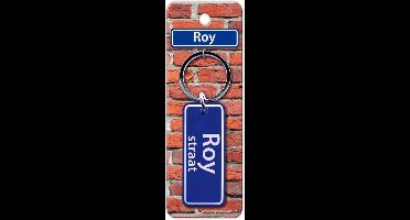 Paper Dreams Sleutelhanger Straatnaam Roy 9 Cm Staal Blauw