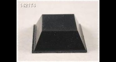Hammond Electronics 1421T4 Apparaatvoet Zelfklevend, Rond Zwart (Ø x h) 20.5 mm x 7.6 mm 24 stuk(s)