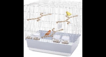 Imac vogelkooi irene 4 grijs / wit (59X38X56 CM)