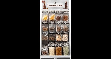 Tafel Display - Natuurlijke decoratie, H: 7400 mm, B: 4400 mm, 120 eenh.