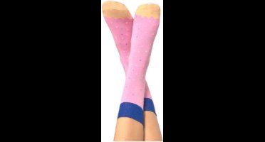 Doiy Sokken Donut Katoen/polyester Roze/blauw One-size