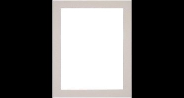 Passe-Partout Fotomaat 20x25 cm - Lijstmaat 28x35 cm - Grijs Graniet - Museumkarton - Fotolijst niet inbegrepen