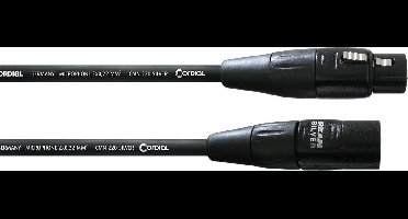 Cordial CIM FM Essentials Microfoonkabel – XLR mannelijk/vrouwelijk – Zwart