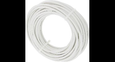 Huishoudsnoer - VMVS - belastbaar tot 1200W - 2 x 0.75 mm² - 20 m - wit