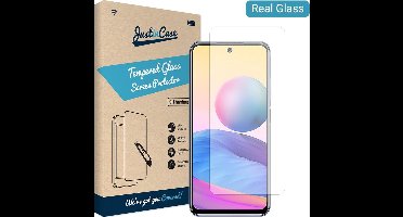 Just in Case Tempered Glass voor Xiaomi Redmi Note 10 5G Protector - Arc Edges