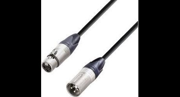AH Cables K5MMF0500 XLR Verbindingskabel [1x XLR-bus - 1x XLR-stekker] 5.00 m Zwart