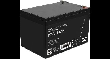 Green Cell 12V 14Ah (6.3mm) 14000mAh VRLA AGM accu