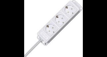 Kopp 127494010 Stekkerdoos 3-voudig Arctisch-wit Randaarde stekker 1 stuk(s)