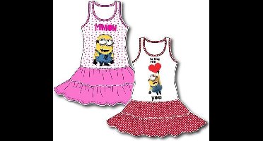 Minions Jurk - rood - maat 110/116 (6 jaar)