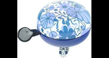 Widek Fietsbel Bloemen 80 Mm Delfts Blauw