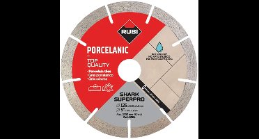 Rubi Diamantzaagblad SHARK SUPERPRO 125 x 22,2 mm - Diamantschijf