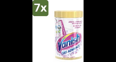 7 x Vanish Oxi Advance - Kristalwit - Vlekkenverwijderaar Poeder - Zonder Bleek - 1.2 kg - Wit Kleding Reinigen - Vlekken Verwijderen - Geuren Elimineren - Bleekvrije Wasmiddel - Witte Kleding Behouden