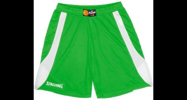 Spalding Jam Basketbalshort Kinderen - Groen / Wit | Maat: 128