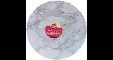 FunCakes Cake Board Masonite Rond - Marmer Grijs - Ø35 cm / 5 mm - Taartonderlegger - Taartkarton