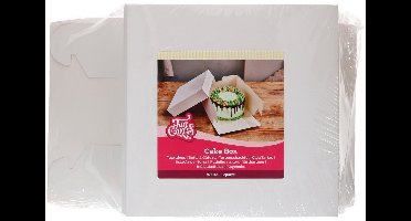 FunCakes Taartdoos Wit 28x28x20 cm pk/25