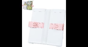 Verstelbare Boekenstandaard met Pagina Clips, Opvouwbaar Leesrek voor Boeken, Recepten en Tablets