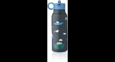Liewood Drinkfles RVS Falk Sailing Classic Navy 350ml