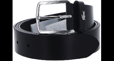 LACOSTE Leren riem Elegance Plain Leather Belt W85 Noir zwart