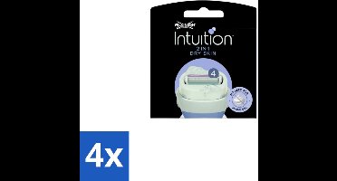 Wilkinson Intuition 2 in 1 Navulmesjes Dry Skin 3 stuks per verpakking - Voordeelverpakking - 4 stuks