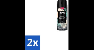 Axe – Deodorant Spray – Pure Coconut – 150 ml - Voordeelverpakking - 2 stuks