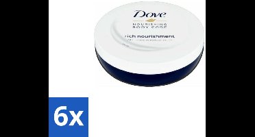 Dove – Bodycrème – Voedende Crème – 150 ml - Voordeelverpakking - 6 stuks