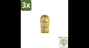 3 x OGX – Haarolie – Argan Oil of Morocco Extra Penetrating – Verzorgend - Grootverpakking - Haarolie - Arganolie - Herstelhaar - Droog Haar - Beschadigd Haar