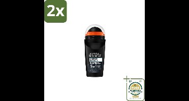 L’Oréal Paris Men Expert – Deodorant Roller – Carbon Protect 5-in-1 – 50 ml - Voordeelverpakking - 2 stuks - Zweet - Geur