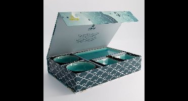 Tokyo Design Studio Glassy Turquoise Sushi Servies - 8 delig - 2 persoons