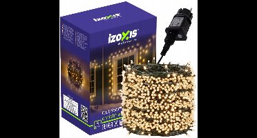 Kerstverlichting – 500 LED – Warm wit – 35 meter – 8 standen – IP44