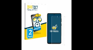 BROTECT - Screenprotector voor Motorola Moto G52 - Folie Beschermfolie transparant 2 Stuks