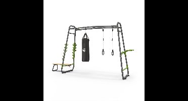 EXIT GetSet Monkeybar MB230 - Krachtstation - Outdoor Fitness - Klimrek Buiten - Kinderen & Volwassenen - Grijs
