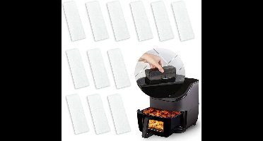 Filterpatronen voor airfryers, 12 stuks vervangende patronen geschikt voor Instant Vortex Plus airfryers van 6 liter, filterpatronen voor airfryers.