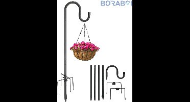 Ophanghaak - Heavy Duty - 198 cm - Mat Zwart - Robuuste Stang