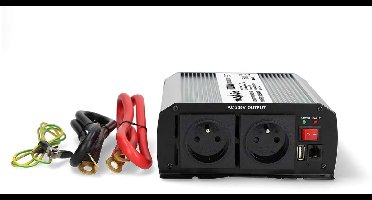 Nedis Omvormer 2000W - Gemodificeerde Sinusgolf - 12V / 230V - Screw Terminal
