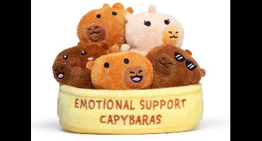 Emotional Support Capybaras knuffels - Kawaii Pluche set