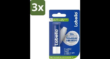 3 x Labello - Classic Care - Lippenbalsem - Voedend & Beschermend - 5.5 ml - Lippenbalsem - Lippen Verzorging - Hydratatie - Uitdroging - Droge Lippen