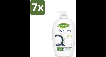 7 x Neutral Vloeibare Handzeep 250 ml - Gevoelige Huid - Handzeep - Vloeibare Handzeep - 0% Parfum - 0% Kleurstof