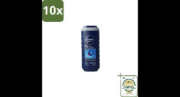 10 x NIVEA Men Douchegel Total Relax 250 ml - Grootverpakking - Douchegel Mannen - Ontspannende Douchegel - Gezichts- En Haarverzorging - Lavendel Geur - Cederhout Geur