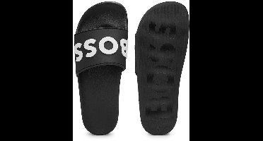 Hugo Boss heren slippers big logo zwart