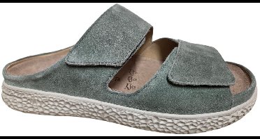 Hartjes 122.1220/30 95.00 Groove Slippers Groen Suede Dames Breedtemaat H - Groen - 38