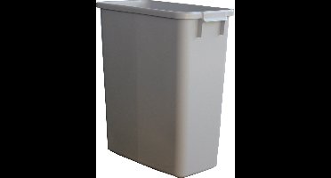 Afvalbak zonder deksel, 60 liter, grijs
